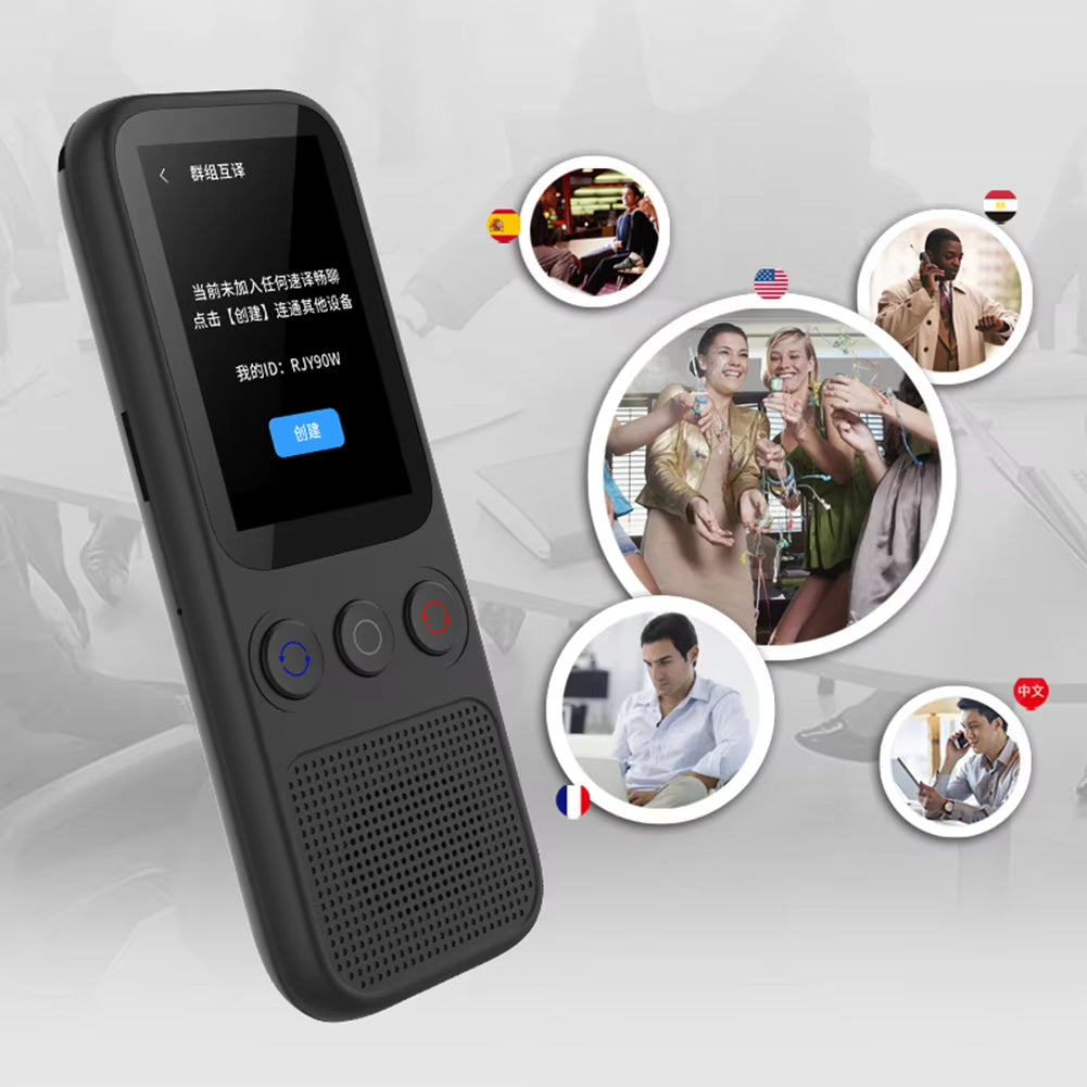 Portable Two-Way Language Translator Support 138 Languages Real-Time Translation Device with Online Offline Translation