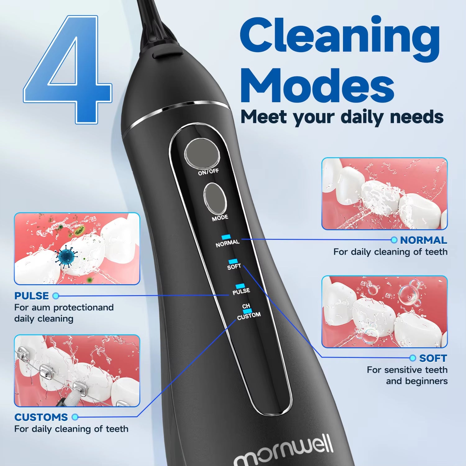 Introducing our Cordless Digital Floss Machine - the ultimate solution for effortless oral hygiene. This innovative device combines the power of traditional flossing with modern technology, making it easier than ever to maintain a healthy smile. With its cordless design and digital display, this floss machine offers convenience and precision, allowing you to target hard-to-reach areas with ease. Say goodbye to traditional floss and hello to a new era of oral care with our Cordless Digital Floss Machine.